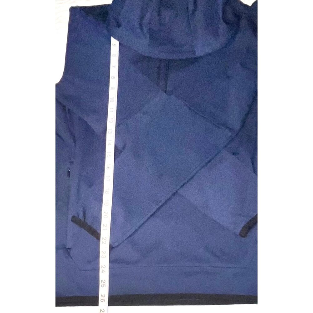 New! Mens Members Mark Luxe Hoodie Blue Cove SMALL NWT Hidden Pocket Drawstring - Picture 2 of 3
